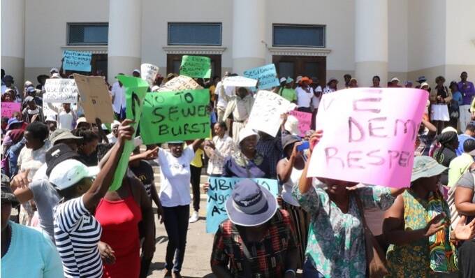 Bulawayo Residents Stage Protects Against Poor Service Delivery The