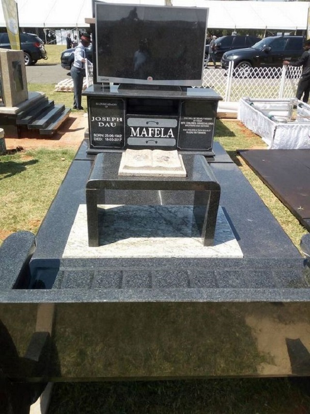 Joe Mafela tombstone removed! | The Sunday News