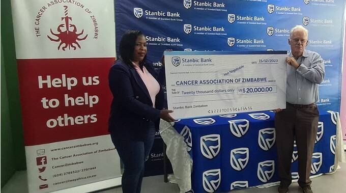 Stanbic Bank Donates US$20 000 To Cancer Association Of Zimbabwe | The ...